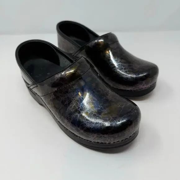 Dansko Professional Clogs Women's 37 Lightning Black Nursing Shoe - Picture 3 of 16